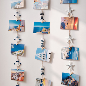 Decoración de Pared Costera con Peces, Estrellas de Mar y Salvavidas, Decoración de Madera para el Hogar, Decoración para Cuarto de Bebé, Juego de Varias Piezas - Product Image 2