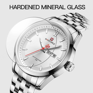 Marca superior NAVIFORCE nuevo reloj de oro para hombres diseño Original Acero inoxidable cuarzo impermeable reloj de pulsera regalo de moda 2024 - Product Image 5