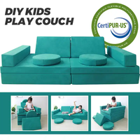 Colchón de espuma para niños de fábrica profesional colorido plegable Magic Play sofá cama plegable para regalo de chico