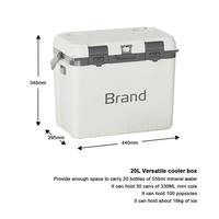 Glacière isotherme portable LIHENG 30L avec poignée, glacière commerciale pour boissons, glacière à bière pour l'extérieur, boîte à glace avec ouverture pour bouteilles