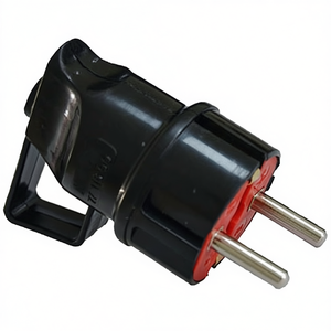 Prise Schuko avec poignée Vito noire, connecteur Euro 2 broches - Product Image 2