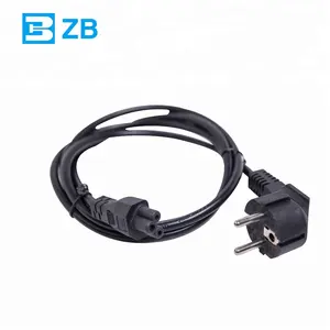 Cable de alimentación de 220V, aprobación VDE, UE, 3 pines, negro, 3g1.5mm2, cables de alimentación D03
