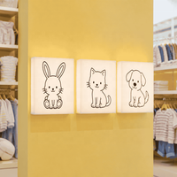 Panneau de porte rectangulaire en acrylique sur mesure, éclairé par LED, motif danseuse, numéro 2, boîte lumineuse rétroéclairée, décoration murale