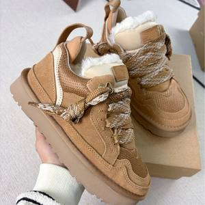 รองเท้าบูทหิมะฤดูหนาวคุณภาพสูงสำหรับผู้หญิงยุโรป รุ่นใหม่ล่าสุด กันน้ำ เพิ่มความสูง อุ่นและให้ความอบอุ่น - Product Image 3