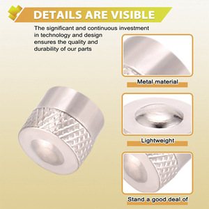 ฝาครอบวาล์วยางโลหะทองแดง 4 ชิ้นสีเงินสำหรับรถยนต์ BMW OEM 36121120779 - Product Image 5