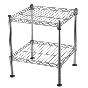 5-Layer Chrome <b>Wire</b> Metal <b>Shelves</b> for Home, Kitchen, Office & Warehouse Storage Rack – Heavy Duty Multi-Level Steel Shelving - Product Image 1