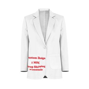 Женский пиджак с принтом - Product Image 5