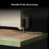 Grabador Láser de Diodo Encapsulado XTool S1 20W, Máquina de Grabado y Corte Láser CNC de Alta Precisión, Paquete Básico para Madera y Metal