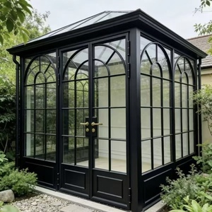 Veranda Moderna in Vetro per Tutte le Stagioni con Struttura in Alluminio Isolata Termicamente per <span class=keywords><strong>Giardino</strong></span> <span class=keywords><strong>e</strong></span> Spazi Relax all'Aperto di Ville - Product Image 2