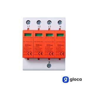 Parafoudre Gloca 3PN 25KA 50KA T2 275VAC pour montage sur rail DIN, protection du système électrique - Product Image 3