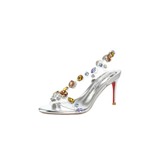 Nuovi Arrivi Estate 2026: <span class=keywords><strong>Sandali</strong></span> da Donna <span class=keywords><strong>con</strong></span> <span class=keywords><strong>Tacco</strong></span> a Spillo, Strass Argentati, Cinturino Trasparente e <span class=keywords><strong>Tacco</strong></span> Altissimo, Stile Artistico Retrò - Product Image 4