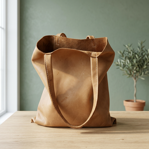 Sac à main BS INTERNATIONAL pour femmes en cuir véritable imperméable avec fermeture éclair, sangle amovible pliable, grande capacité 3L+, léger et luxueux - Product Image 1