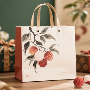 Sacs en papier blanc écologique personnalisé pour l'alimentation et le café avec impression offset et laminage - Product Image 3