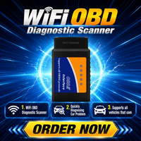 Herramienta de Diagnóstico OBD ELM327, Detector de Batería para Auto, Lector de Códigos, WiFi Universal, Escáner OBD2 WiFi