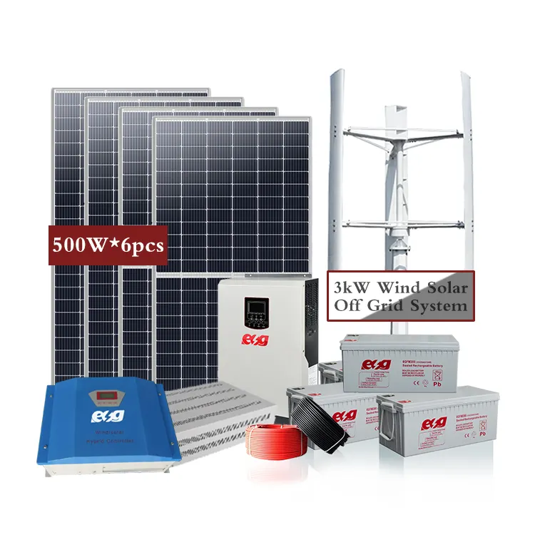 ESG מפעל ישיר מכירה 48v 5kw 10kw 20kw מלא ערכת off רשת כל באחד גנרטור כוח להשתמש 2kw 3kw אנרגיה סולארית אחסון sys