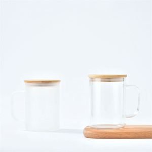 Verre à bière en forme de canette de 15 oz pour sublimation, gobelets givrés, tasses à boire, mug, bouteille d'eau à double paroi de 15 oz avec poignée et couvercle - Product Image 3