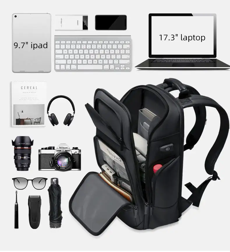 Mochila Masculina Pra Viagem Business Bagpack Tasche Travel Men's USB Anti Theft Tarpaulin 15.6" Laptop Backpack Bags For Boys