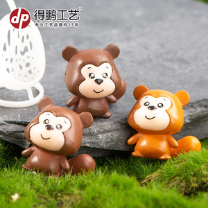 Figurines d'écureuils miniatures en plastique, décoration de bureau, fournitures artisanales D1487 - Product Image 4