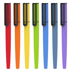 Promotional Cheap New Designs <b>Multi</b> <b>Color</b> Ballpoint <b>Pen</b> Custom Logo Printed Plastic Yellow White 0.5mm Gel <b>Pen</b> - Product Image 3