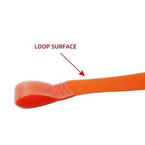 2026 Sangle de fixation de câble en forme de P, réglable et personnalisable, en nylon auto-agrippant - Product Image 3