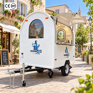 Remorque de restauration mobile Etodevice 7,2 pieds entièrement équipée, cuisine mobile, camion de vente de glaces, à vendre - Product Image 1