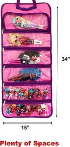 Étui de rangement compatible avec les jouets OMG <span class=keywords><strong>LOL</strong></span> Compatible Real Littles Squad Toy Dolls Sac de transport de voyage - Product Image 4