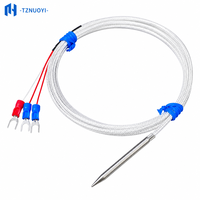 Sensor Suhu Tipe PT100/Pt1000 Platinum Thermistor/K-Type Thermocouple, Probe OEM/ODM IP68 50mm