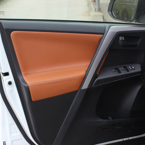 Kits de molduras para puertas de Toyota RAV4, cuero de microfibra, 2013-2019, cubierta de panel para mejora interior - Product Image 2