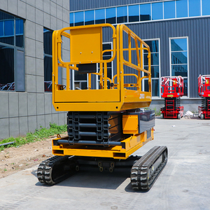 MORN-Elevador de tijera eléctrico para orugas de 8m, 10m, 12m, 14m, con sistema de bi-nivelación a la venta - Product Image 3