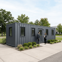 Point de contrôle de sécurité pour maison conteneurisée 20/40 pieds, préfabriqué, modulaire, mobile, extensible, CE, rapide