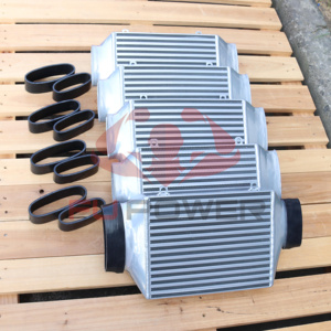 Intercooler en aluminium neuf pour BMW <span class=keywords><strong>Mini</strong></span> <span class=keywords><strong>Cooper</strong></span> <span class=keywords><strong>S</strong></span> <span class=keywords><strong>R53</strong></span> 2002-2006 avec tuyau en silicone et filtres à <span class=keywords><strong>air</strong></span> - Product Image 2