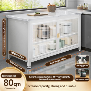 Armario <span class=keywords><strong>de</strong></span> <span class=keywords><strong>Cocina</strong></span> <span class=keywords><strong>de</strong></span> Gran Capacidad a Precio <span class=keywords><strong>de</strong></span> Mayoreo, Estante <span class=keywords><strong>de</strong></span> Almacenamiento <span class=keywords><strong>de</strong></span> Platos y Tazones <span class=keywords><strong>de</strong></span> Varias Capas, Armario Antipolvo <span class=keywords><strong>con</strong></span> <span class=keywords><strong>Puertas</strong></span> - Product Image 2