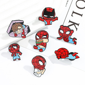 Spilla in Lega di Alta Qualità con Design Cartoon <span class=keywords><strong>Marvel</strong></span> <span class=keywords><strong>Spider</strong></span>-<span class=keywords><strong>Man</strong></span>, Accessorio Decorativo Creativo ed Ecologico per Borse e Abbigliamento - Product Image 4