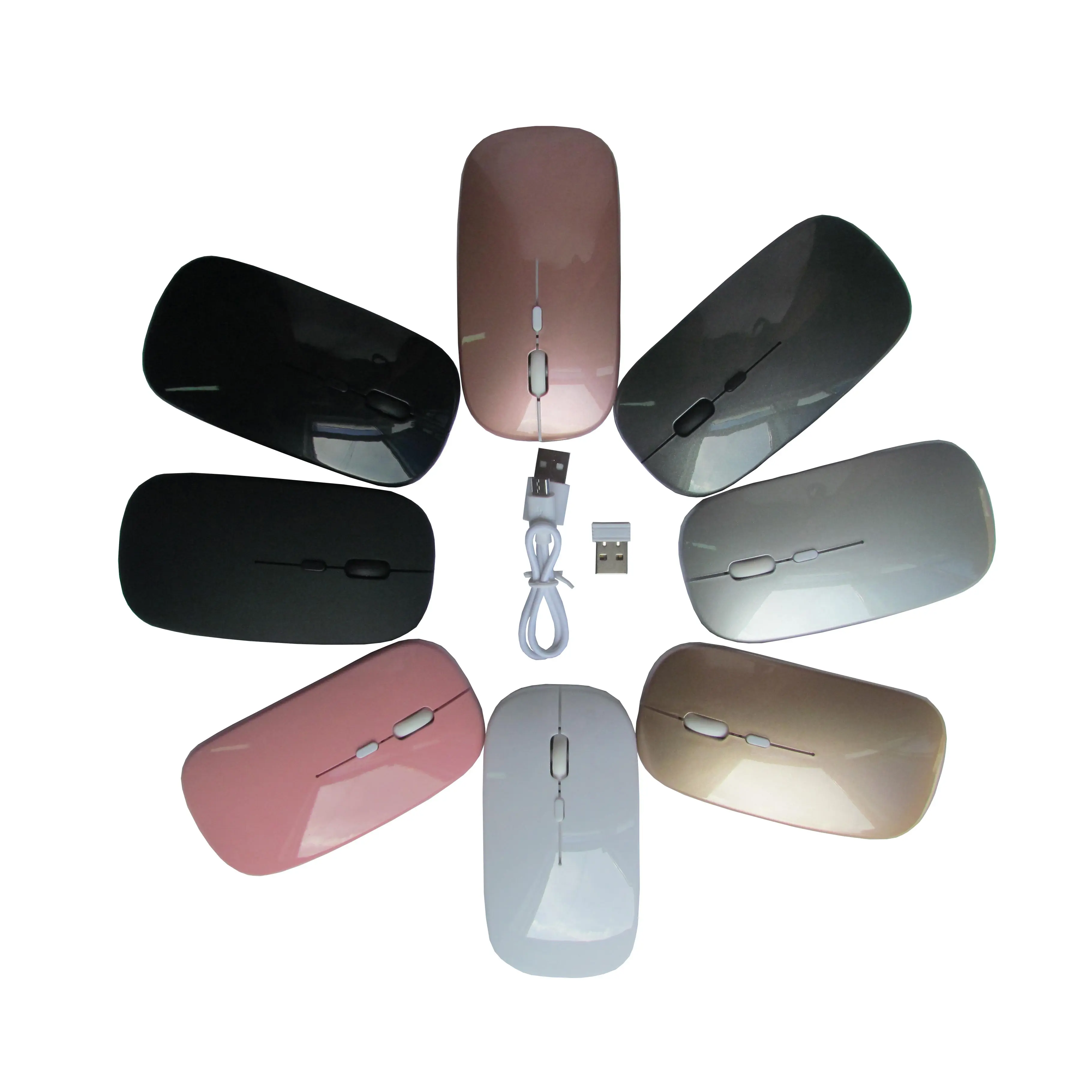 Ultra-Thin Rechargeable Mute Photoelectric Wireless Mouse Portable Notebook General Office Mouse