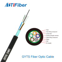GYTS Outdoor 2-144 Core Stranded Armored SM Buried Cable Corrugated Steel Tape Fiber Optic Cable