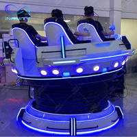 VR UFO 9D cinéma système de prise de vue en réalité virtuelle VR cinéma 4 sièges 9D VR simulateur chaise Machine