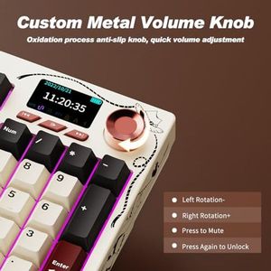 Clavier mécanique sans fil pleine taille OEM ODM AK35I V4 avec écran couleur 114 touches, bouton rotatif, tri-mode, joint, clavier de jeu à commutation à chaud - Product Image 3