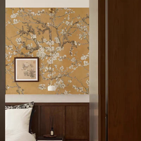 Papier peint mural floral de style européen sur mesure, toutes tailles, pour la décoration de la maison et du bureau