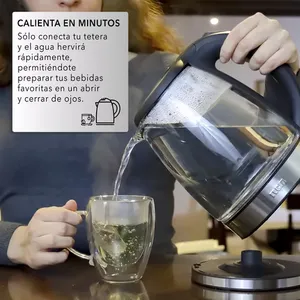 กาต้มน้ำไฟฟ้า RCA รุ่น RC-328 พร้อมไฟ LED กาต้มน้ำแบบพกพาทันสมัยพร้อมระบบควบคุมอุณหภูมิ สีสันสดใส - Product Image 2