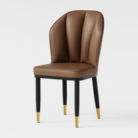Chaise de salle à manger style crème, moderne et simple, avec dossier rembourré doux, tabouret de loisirs pour la maison, la salle à manger ou l'hôtel