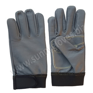 Factory Sale Cheap Leather Work <b>Gloves</b> 100% Goat Leather For Cheaper Work Gardening <b>Drivers</b> by Sunny <b>Gloves</b> - Product Image 5