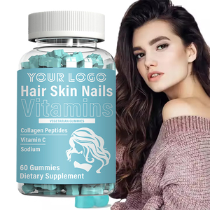 Gummies à la biotine OEM, production de produits de beauté, vitamines pour les cheveux, la peau et les ongles, gummies qui favorisent une croissance des cheveux plus rapide, des ongles plus forts, soin de la peau - Product Image 6