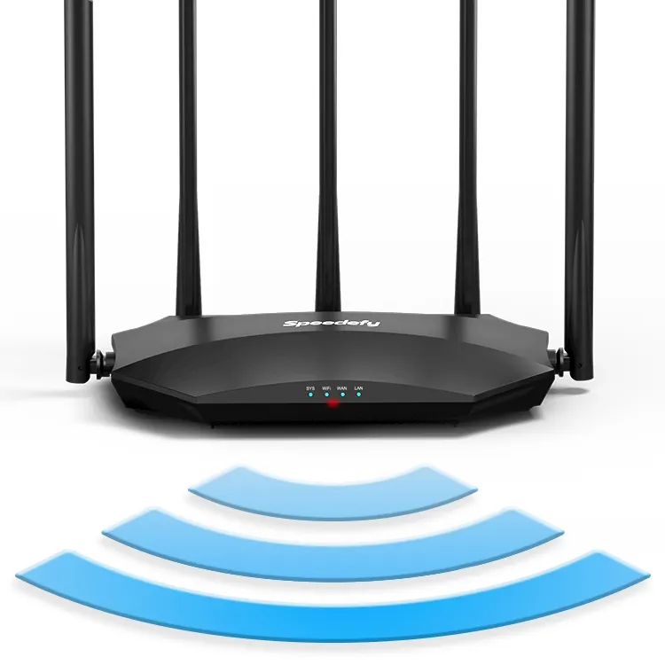 Prix abordable sans fil routeur wifi longue portée gigabit AC1200 double bande 867Mbps wifi routeur