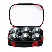 Ensemble de boules de pétanque d'extérieur personnalisées en métal pour jeu de bocce sur pelouse, jardin et cour arrière
