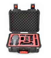 Boîtier rigide pour caméra de drone à prix réduit, étanche IP67, antichoc, en plastique PP, boîte de rangement électronique avec mousse personnalisée couleur