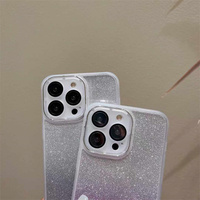 Étui de téléphone anti-chute 2-en-1 en TPU avec papier brillant Africa Transsion pour Itel A50C/P65 4G/A80/A50/P55 4G/A70, coque de téléphone électroplaquée