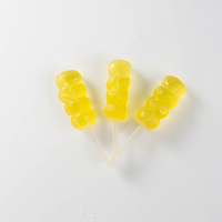 Sucettes aromatisées aux fruits en gros, emballage individuel transparent, bonbons durs, collation pour enfants