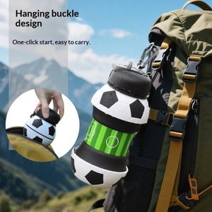 Vaso Plegable de Silicona y PP para Deportes al Aire Libre, con Mosquetón, Creativo, Portátil, Antiderrames y Duradero para Estudiantes y Niños - Product Image 3