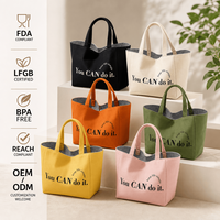 Bolsa de Mano de Lona, Bolsa de Compras Reutilizable, Bolso de Hombro de Algodón para Mujer, Uso Diario, Logotipo Personalizado