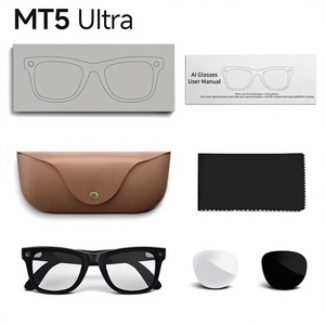 Nouvelles Lunettes Intelligentes MT5 ULTRA 2026 avec Réduction de Bruit ENC, Double Microphone, Activation Vocale IA, Traduction Intelligente, Caméra 1080P et Double Lentille - Product Image 1